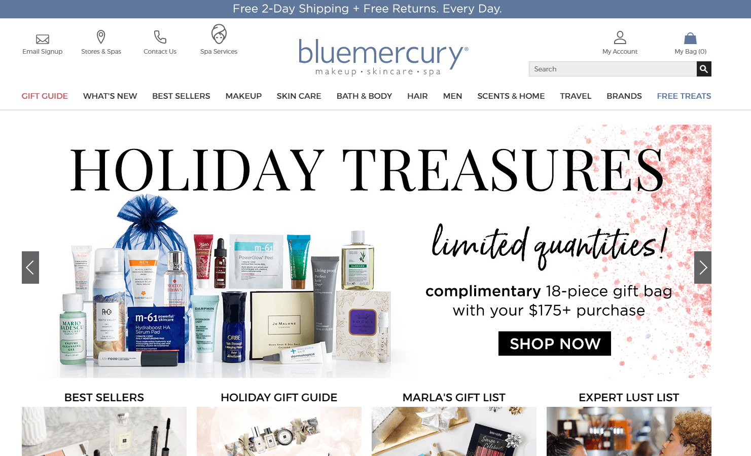 Bluemercury优惠码2018 黑五精选美妆护肤满$175享8.5折+送好礼美国免邮